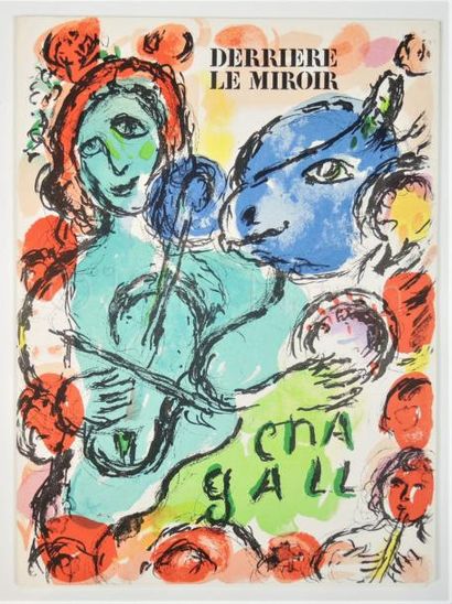 DERRIERE LE MIROIR - N° 198 - CHAGALL - 1972 Texte de Louis Aragon illustré de 3...