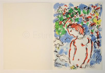 DERRIERE LE MIROIR N° 198 - CHAGALL - 1972 Texte de Louis Aragon illustré de 3 lithographies...