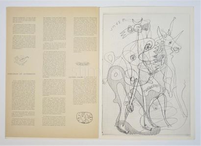 DERRIERE LE MIROIR-N° 71- 72- BRAQUE - 1954-1955 En feuilles, texte de G. Limbour-illustré...