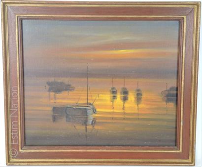 J. THOUVENOT "Coucher de soleil sur la baie de Douarnenez"


Huile sur carton signée...