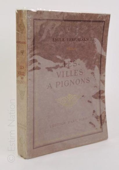 VERHAEREN Émile 'Les villes à pignons'',Paris,Piazza,1922,in-8 broché,160 pages,exemplaire...