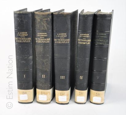 RELIGION "Dictionnaire d'exemples à l'usage des prédicateurs et des catéchistes",Paris,Tournai,Casterman,1936,cinq...