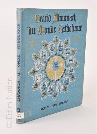RELIGION "Grand almanach du monde catholique,1910",Desclée de Brouwer,in-4,reliure...