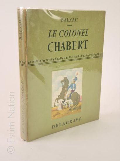 BALZAC Honoré de 'Le colonel Chabert'',Delagrave,1955,cartonnage éditeur.César Birotteau,illustrations...