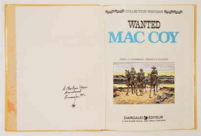 PALACIOS Dargaud. Mac Coy, Wanted Mac Coy T5, 2e tr. 77, EO dédicace de Gourmelen,...