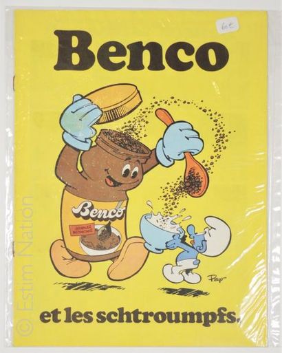 PEYO Benco et les schtroumpfs - Colorié aux feutres