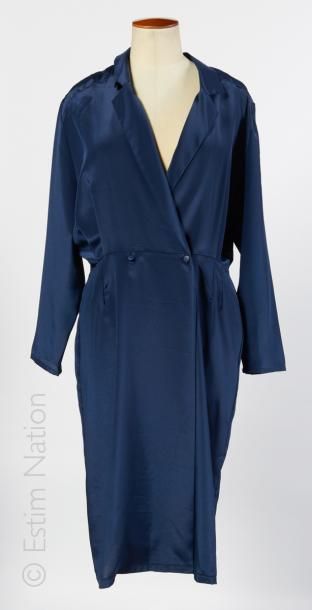 JEAN LOUIS SCHERRER BOUTIQUE circa 1990-95, CACHAREL Vintage ROBE en polyamide noir...