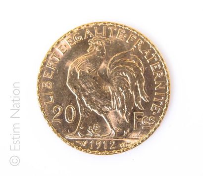 20 FRANCS OR - 1912 Pièce de 20 Francs or au Coq de 1912. Poids: 6.44g