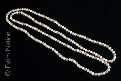 Sautoir Sautoir composé de perles de culture d'eau douce de couleur pastel, gris,...