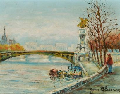 JEAN FLEICHER (XX) "Vue du Pont Alexandre III à Paris"


Huile sur toile signée en...