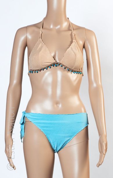 MISSONI MARE, CHIARUGI MAILLOT de BAIN deux pièces en nylon à rayures (T 40 It soit...