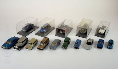 LOT DE VEHICULES MINIATURES 15 véhicules miniatures de marques diverses, certaines...