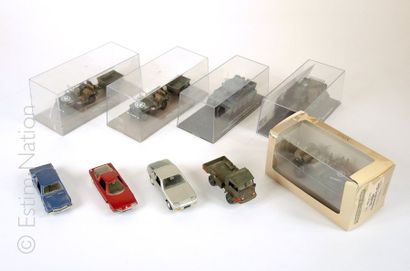 LOT DE VEHICULES MINIATURES 9 véhicules miniatures de marques diverses, certaines...