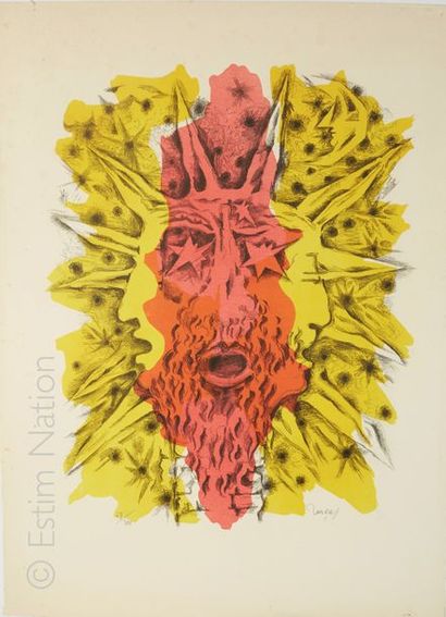 Jean LURCAT Jean LURCAT (1892-1966) Lucifer Lithographie en couleurs sur velin d'Arches,...