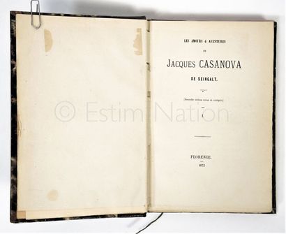 CASANOVA (Giacomo Girolamo Casanova, dit) (1725-1798) CASANOVA (Giacomo Girolamo...