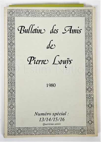 COLLECTIF COLLECTIF


Bulletin des Amis de Pierre Louÿs 1980 - N° Spécial 13/14/15/16...