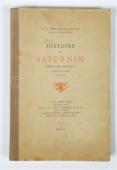 GERVAISE DE LATOUCHE, J.-Ch. GERVAISE DE LATOUCHE, J.-Ch.


Histoire de Saturnin...