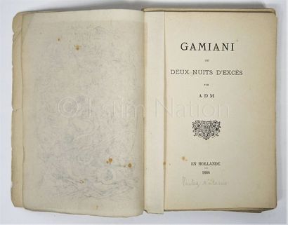 ADM ADM


Gamiani ou deux nuits d'excès - En Hollande - 1866 - contrefaçon de l'édition...