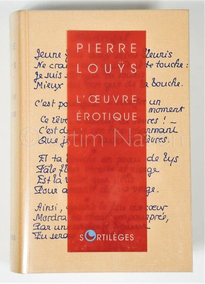 LOUYS, Pierre (1870-1925) LOUŸS, Pierre (1870-1925)


L'œuvre érotique - édition...