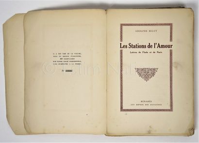 BELOT Adolphe BELOT Adolphe


Les Stations de L'Amour - Lettres de l'Inde et de Paris...