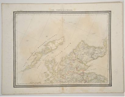 ECOSSE, PARTIE NORD Carte imprimée en 1830, tirée de l'atlas de Van der Maelen, géographe...