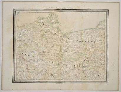 PRUSSE-POMERANIE Carte imprimée en 1830, tirée de l'atlas de Van der Maelen, géographe...