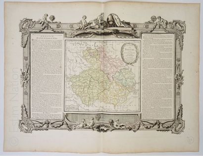 ETATS de BOHEME, CARTE GEOGRAPHIQUE XVIIIe SIECLE MACLOT et DESNOS, "Atlas général,...