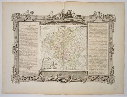 ALLEMAGNE, CARTE GEOGRAPHIQUE XVIIIe SIECLE MACLOT et DESNOS, "Atlas général, méthodique...