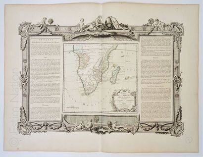 PARTIE SUD DE L'AFRIQUE , CARTE GEOGRAPHIQUE XVIIIe SIECLE MACLOT et DESNOS, "Atlas...