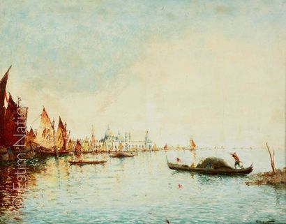 Albert Ferdinand DUPRAT (1882-1974) "Vue de la Lagune de Venise"


Huile sur panneau,...