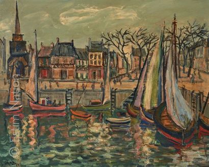 Louis CAZALS (1912-1995) "Le port de Honfleur"


Huile sur toile signée et datée...