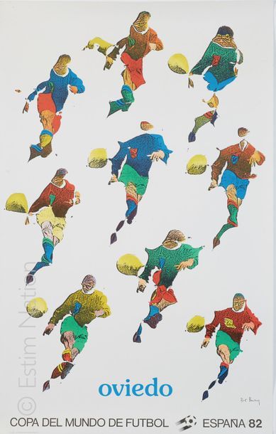 POL BURY (1922-2005) "Copa del mundo de Futbol Espana (19)82 / Ovideo"


Affiche...