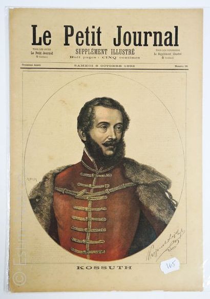 HONGRIE ''Le petit journal du 8 octobre 1892, portrait de Kossuth'', très bon ét...