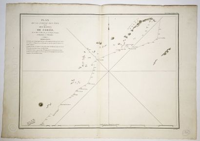 COREE-VOYAGE DE LA PEROUSE Planche de l'édition originale de 1797, planche n° 44...