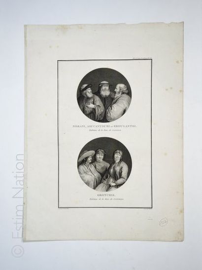VOYAGE DE LA PEROUSE Planche de l'édition originale de 1797, planche n° 55, tirée...