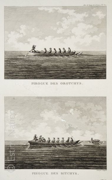 VOYAGE DE LA PEROUSE Planche de l'édition originale de 1797, planche n° 62, tirée...