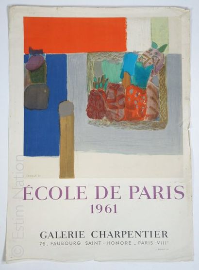 Ecole de Paris ''Ecole de Paris, 1961, galerie Charpentier, faubourg Saint Honoré,...