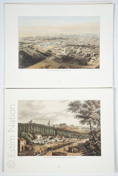 ESPAGNE-MADRID ''Vistas de Madrid, coleccion de cuarenta grabados en color de Madrid...