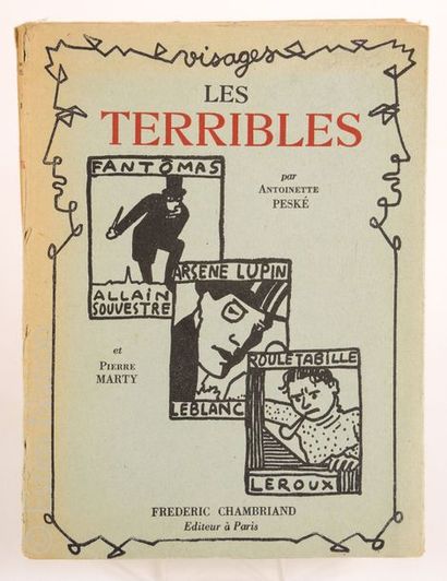 ROMAN POLICIER-Antoinette PESKE ''Les terribles'', Paris, Chambriand Editeur, 1951,...