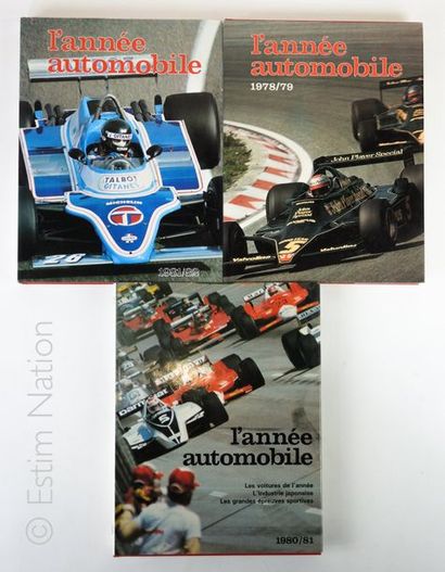 AUTOMOBILE '' L’année automobile '' : 1978/79 (N°26), 1980/81 (n°28) et 1981/82 (n°29),...