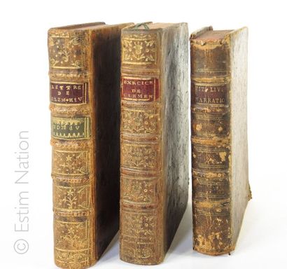 RELIGION Lot composé de 3 volumes sur le thème de la religion :
- Abbé CLEMENT Exercices...