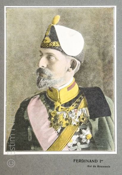 ROUMANIE-FERDINAND LIER Portrait de Ferdinand LIER ( 1865-1927 ) roi de Roumanie...