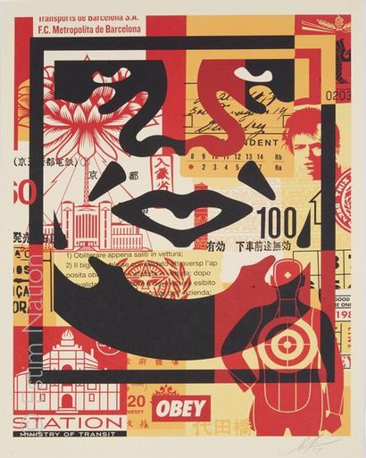 OBEY (Shepard Fairey dit) (né en 1970) "Triptyque OBEY"

Trois sérigraphies en couleurs...