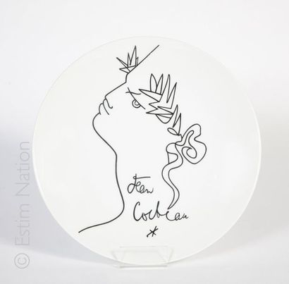 EDITIONS D'ART - JEAN COCTEAU Assiette Jean Cocteau en porcelaine Editions d'Art....