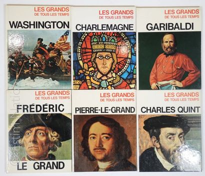 LIVRES DE LA COLLECTION "LES GRANDS DE TOUS LES TEMPS" Lot de 12 livres de la collection...