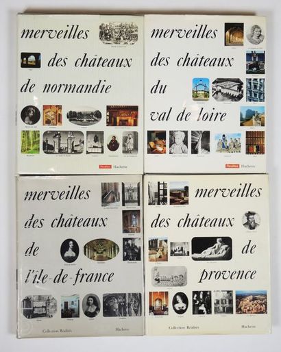 LIVRES SUR LE THEME DES CHATEAUX DE FRANCE Lot de 4 livres de la collection Réalités,...
