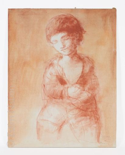 Jaime QUESADA (1937 - 2007) "Enfant assis"

Sanguine. 

Dim: 65 x 50cm

Etat moy...