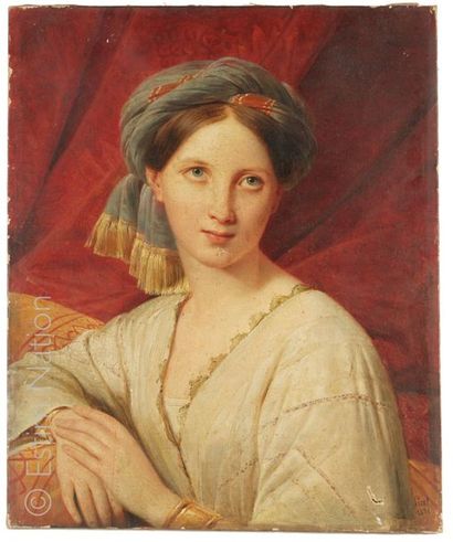 François Edouard PICOT (1786-1868) "Portrait de jeune femme vêtue à l'orientale"


Huile...