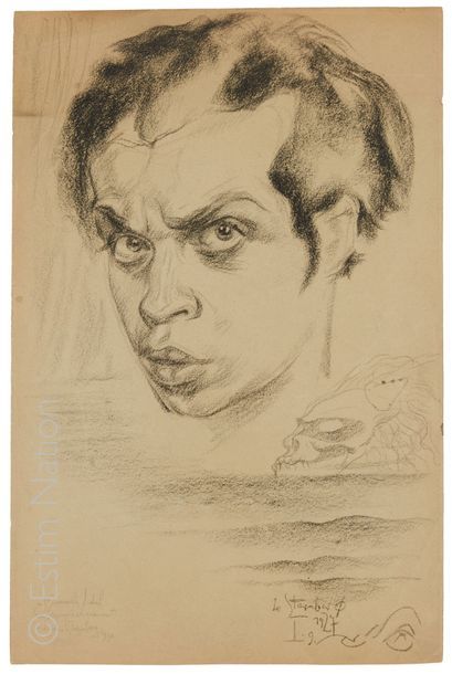 Nicolas STERNBERG (1901-c.1960) "Autoportrait, vanité"


Dessin au fusain signé et...
