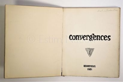 ANONYME ANONYME


Convergences - Ed. anonymus - Mars 1931 - Exemplaire n°16/25 -...